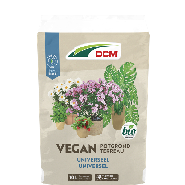DCM Vegan potgrond | DCM | 10 liter (Universeel, Bio-label, Turfvrij) 1005986 K170505368 - 1