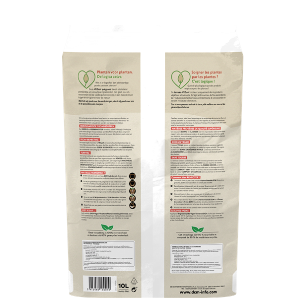 DCM Vegan potgrond | DCM | 10 liter (Universeel, Bio-label, Turfvrij) 1005986 K170505368 - 6