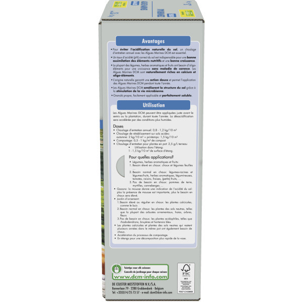 DCM Zeewierkalk | DCM | 2 kg (25 m², Korrels, Bio-label) 1004809 K170115647 - 4