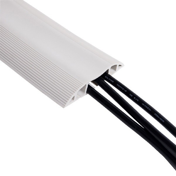 Dataflex Kabelgoot vloer | Dataflex | 150 x 8.3 x 1.5 cm (6 kabels, Wit) 31150 K090100035 - 1