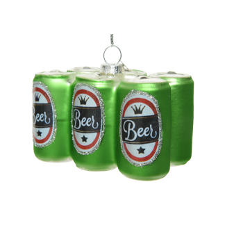 Decoris 6-pack bier ornament | Decoris (Glas) 120543 K151000932