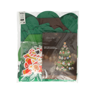 Decoris Aftelkalender kerstboom | Decoris | 103 x 70 cm | 26-delig 724330 K151000996 - 2