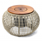 Decoris Bijzettafel tuin | Decoris | Rond (Ø 58 x 37 cm, Beige) 841018 K170104784 - 1