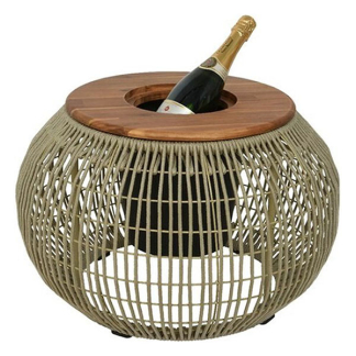 Decoris Bijzettafel tuin | Decoris | Rond (Ø 58 x 37 cm, Beige) 841018 K170104784 - 4