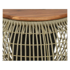 Decoris Bijzettafel tuin | Decoris | Rond (Ø 58 x 37 cm, Beige) 841018 K170104784 - 2