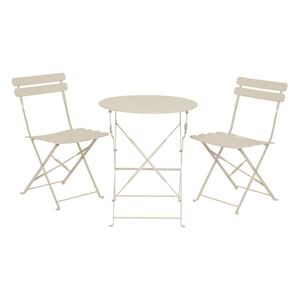 Decoris Bistroset | Decoris | 3-delig (Inklapbaar, Staal, Beige) 889963 K170105811 - 1