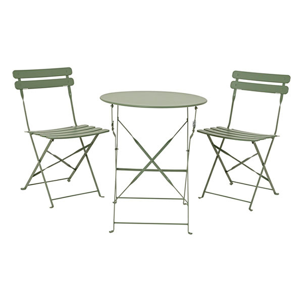 Decoris Bistroset | Decoris | 3-delig (Inklapbaar, Staal, Groen) 889964 K170105812 - 1