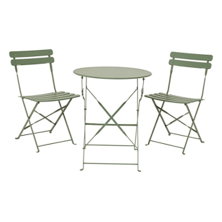 Decoris Bistroset | Decoris | 3-delig (Inklapbaar, Staal, Groen) 889964 K170105812 - 1