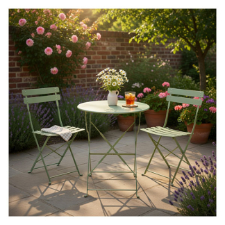 Decoris Bistroset | Decoris | 3-delig (Inklapbaar, Staal, Groen) 889964 K170105812 - 5