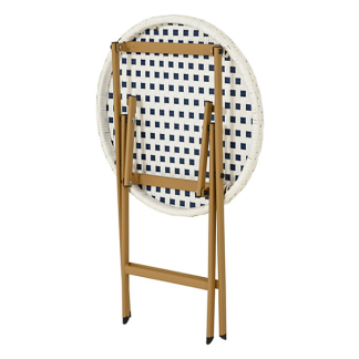 Decoris Bistroset | Decoris | 3-delig (Inklapbaar, Wicker, Blauw) 806479 K170105806 - 5