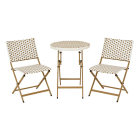 Decoris Bistroset | Decoris | 3-delig (Inklapbaar, Wicker, Wit) 806482 K170105807 - 1