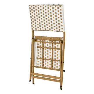 Decoris Bistroset | Decoris | 3-delig (Inklapbaar, Wicker, Wit) 806482 K170105807 - 4