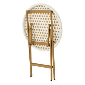 Decoris Bistroset | Decoris | 3-delig (Inklapbaar, Wicker, Wit) 806482 K170105807 - 5