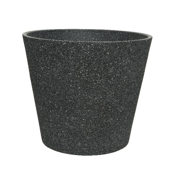 Decoris Bloempot | Decoris | Ø 30 cm (Polystone, Binnen/Buiten, Zwart) 851219 K170203569 - 1