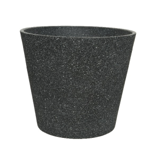 Decoris Bloempot | Decoris | Ø 30 cm (Polystone, Binnen/Buiten, Zwart) 851219 K170203569 - 1