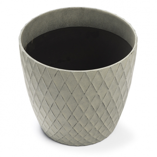 Decoris Bloempot | Decoris | Ø 35 centimeter (Kunststof, Binnen/Buiten, Licht grijs) 850664-4 K170116252