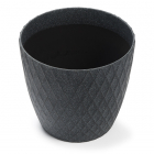 Decoris Bloempot | Decoris | Ø 38 centimeter (Kunststof, Binnen/Buiten, Donker grijs) 850664-2 K170116250 Decoris Bloempot | Decoris | Ø 38 centimeter (Kunststof, Binnen/Buiten, Donker grijs) 850664-2 K170116250