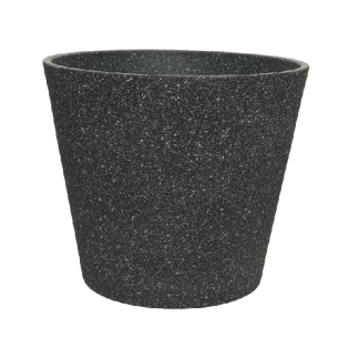 Decoris Bloempot | Decoris | Ø 40 cm (Polystone, Binnen/Buiten, Antraciet) 851222 K170203590 - 