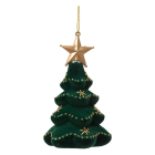Decoris Boom kerst ornament | Decoris | 6.8 x 6.8 x 11.2 cm (Groen) 28264 K151001697 - 1
