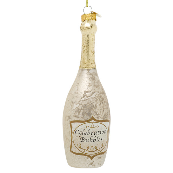 Decoris Champagne kerst ornament | Decoris | Set van 2 (Glas) 120868 K151000707 - 2
