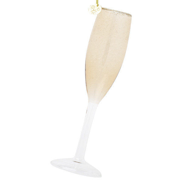 Decoris Champagne kerst ornament | Decoris | Set van 2 (Glas) 120868 K151000707 - 3