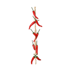Decoris Chilipeper slinger | Decoris | 140 cm (Kunststof) 899468 K170105734 - 1