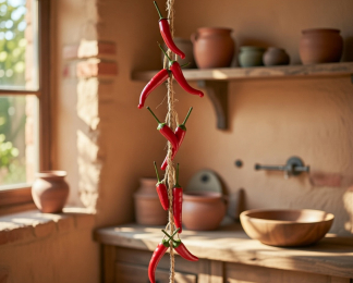 Decoris Chilipeper slinger | Decoris | 140 cm (Kunststof) 899468 K170105734 - 3