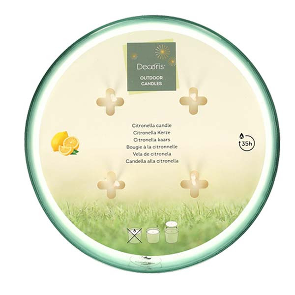 Decoris Citronella kaars | Decoris (Gerecycled glas) 811934 K170105489 - 3