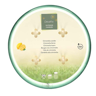 Decoris Citronella kaars | Decoris (Gerecycled glas) 811934 K170105489 - 3