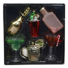 Decoris Cocktail kerst ornament | Decoris | Set van 6 (Kunststof) 26405 K151001683 - 1