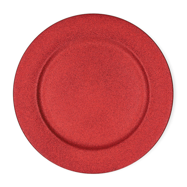 Decoris Decoratiebord | Decoris | Ø 33 cm (Glitter, Rood) 216393 K151001063 - 2