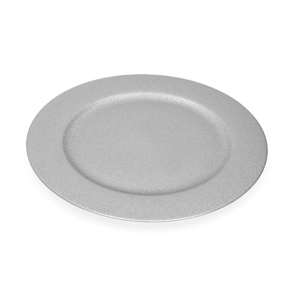 Decoris Decoratiebord | Decoris | Ø 33 cm (Glitter, Zilver) 216392 K151001062 - 1