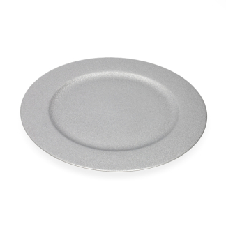 Decoris Decoratiebord | Decoris | Ø 33 cm (Glitter, Zilver) 216392 K151001062 - 1