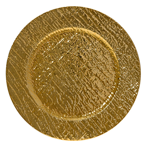 Decoris Decoratiebord | Decoris |  ⌀ 33 cm (Gehamerd-effect, Goud) 600974 K151001868 - 1