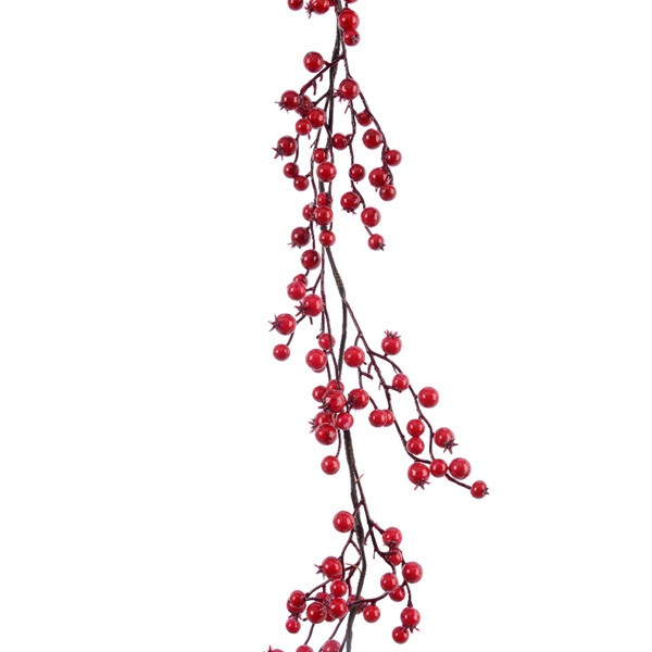 Decoris Decoratieve tak | Decoris | 1.8 meter (Rode besjes, Binnen) 620060 K150304031 - 2
