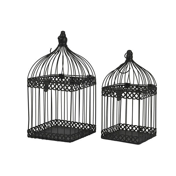 Decoris Decoratieve vogelkooi | Decoris | 20 x 20 x 47 cm (IJzer) 873178 K170105728 - 1