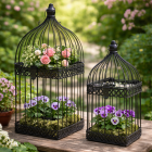 Decoris Decoratieve vogelkooi | Decoris | 20 x 20 x 47 cm (IJzer) 873178 K170105728 - 2