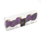 Decoris Dennenappel kerst ornament | Decoris | 6 stuks (Paars) 22857 K151000919 - 3