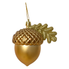 Decoris Eikel kerst ornament | Decoris | 9.2 x 6.4 x 9.1 cm (Goud) 28290 K151001699 - 1
