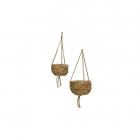 Decoris Hangende plantenmand | Decoris | Ø 12 centimeter | 2 stuks (Waterhyacint, Binnen, Naturel) 838275-2 K170116217 Decoris Hangende plantenmand | Decoris | Ø 12 centimeter | 2 stuks (Waterhyacint, Binnen, Naturel) 838275-2 K170116217