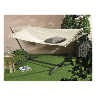 Decoris Hangmat | Decoris | 200 x 100 cm (Beige, Polyester, 100% FSC-hout) 841765 K170105796 - 2