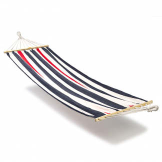 Decoris Hangmat | Decoris | 2 x 0.8 meter (Spreidstokken, Blauw/Rood) 840010 K170104768