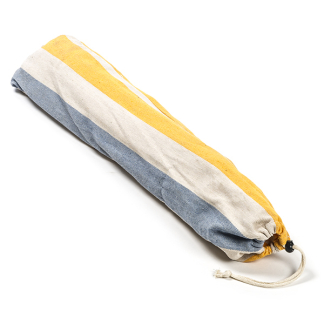 Decoris Hangmat | Decoris | 2 x 0.8 meter (Spreidstokken, Geel/Lichtblauw) 840010-3 K170104770 - 2