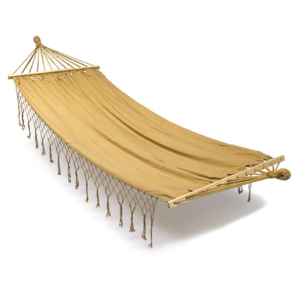 Decoris Hangmat | Decoris | 2 x 1 meter (Spreidstokken, Zandkleurig) 841747 K170104791 - 1