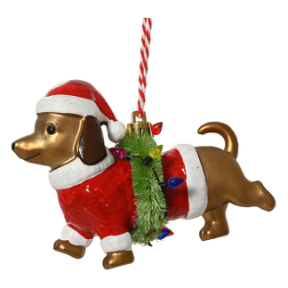 Decoris Hond kerst ornament | Decoris (Kunststof) 453270 K151001718