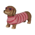 Decoris Honden beeld | Decoris | 40 cm (Met zonnebril en shirt, Magnesium) 891598 K170105711 - 1