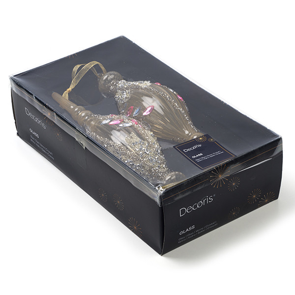 Decoris IJspegel kerst ornament | Decoris | 2 stuks (Glas) 070041 K150304037 - 3