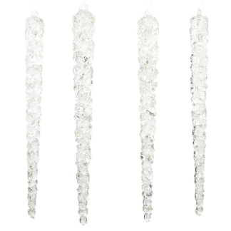 Decoris Kerst ornament | Decoris | IJspegel (4 stuks, Glow in the dark) 515495 K150303184 - 1