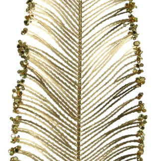 Decoris Kerst ornament | Varenblad (Goud) 704803 K151000603 - 