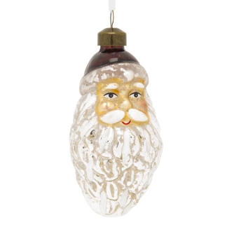 Decoris Kerst ornamenten | Decoris | 6 x 12 x 4 cm (Kerstman, 2 stuks, Glas, Bruinroze) 62010 K151000609 - 3